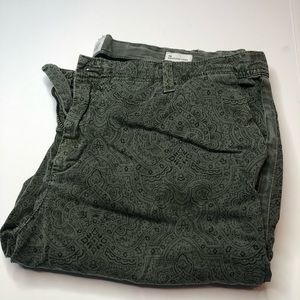 Olive green girlfriend chinos